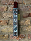 Gaucho GST-1180-1 Deluxe Series Guitar Strap Jacquard White/Blue