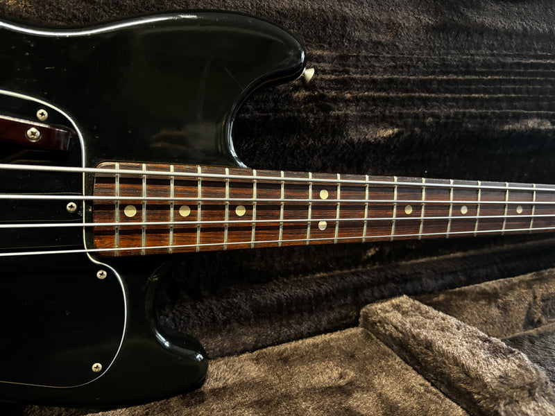 Fender Musicmaster Bass Black 1976