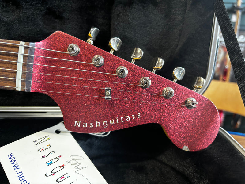 Nash Guitars JM-63 Pink Sparkle