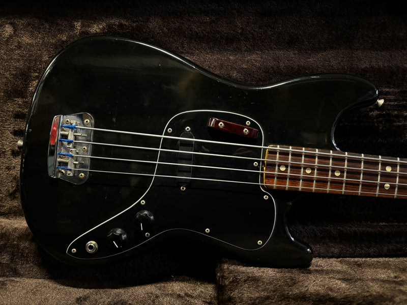 Fender Musicmaster Bass Black 1976