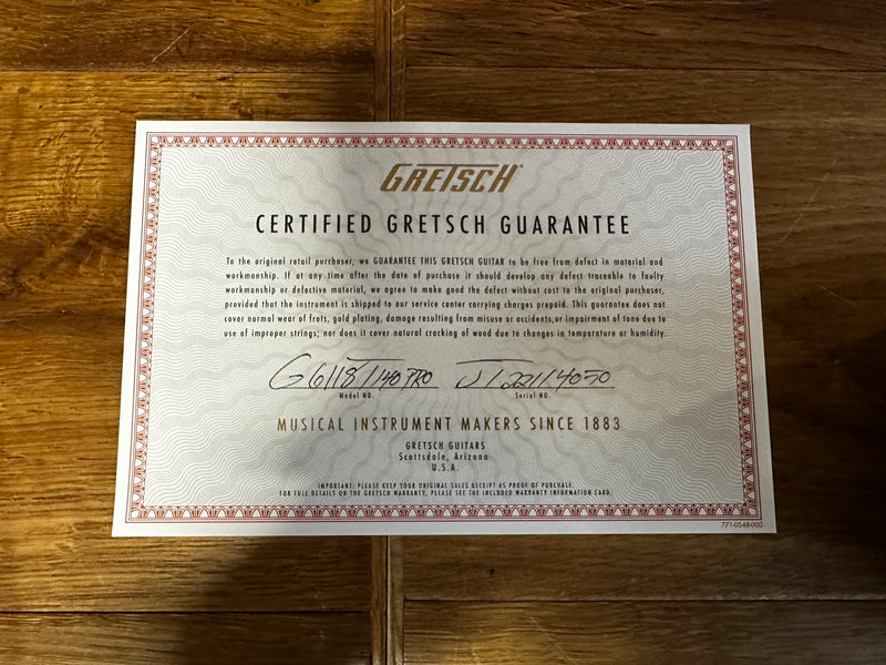 Gretsch G6118T-140 140th Anniversary Double Platinum 2023