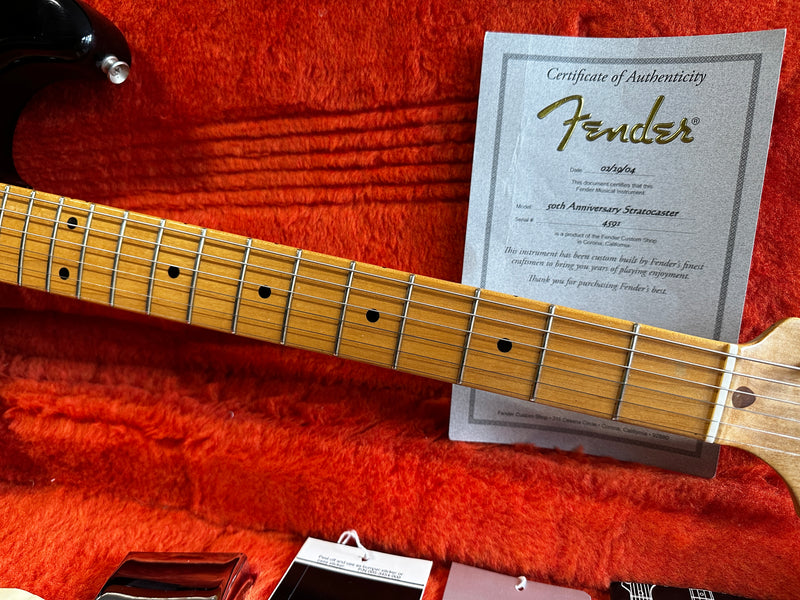 Fender Custom Shop 50th Anniversary Stratocaster Dennis Galuszka Masterbuilt Sunburst 2004