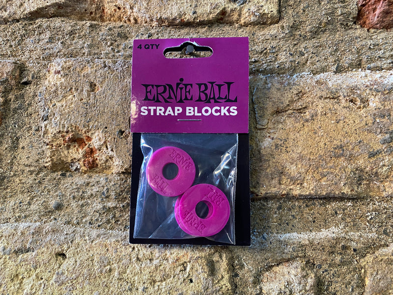 Ernie Ball Strap Blocks 4-Pack Purple