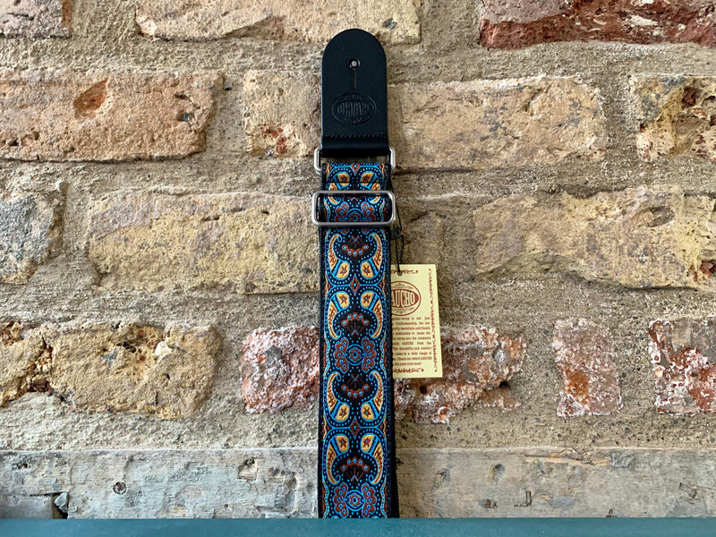 Gaucho Traditional Jacquard Strap Psychedelics Blue/Yellow